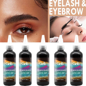 Tinte Semipermanente a Base de Henna para Cejas y Pestañas, Color Negro Marrón, para Retoque de Raíces - Product Image 2