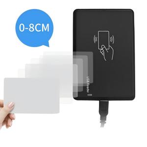 Lector de tarjetas de identificación sin contacto, 125kHz, EM4100, TK4100, distancia de lectura de hasta 8cm, lector de tarjetas RFID USB para control de acceso a puertas de oficina - Product Image 1