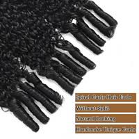 Extensions de cheveux humains brésiliens Remy bouclés birmans, 100 % vierges non traités, noirs, pour femmes – Vente chaude
