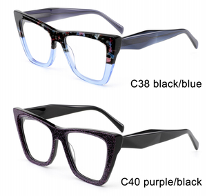 Armazones Ópticos Retro de Acetato de Alta Calidad con Combinación de Múltiples Colores, Último Modelo 2026 - Product Image 1