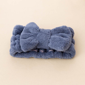 Diadema de Felpa con Lazo de Coral Jiemeirui, Rosa, Amarillo, Azul, Blanco, Accesorio para el Cabello para Mujer, para Uso en el Baño y la Ducha - Product Image 4
