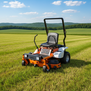 Tracteur tondeuse de qualité commerciale avec moteur 4 temps, décharge arrière et capacité de tonte polyvalente - Product Image 1