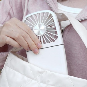 New Product <b>Mirror</b> LED <b>Small</b> FAN Portable Wearable Fans Mini 3 in 1 Portable Fan Rechargeable for Make up Outdoor Easy Carry - Product Image 2