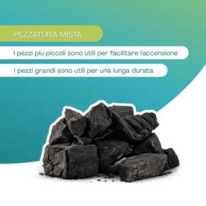 Carbone d'oro in pezzi grandi a lunga durata per barbecue e griglia - Product Image 4