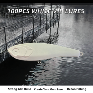 1 pièce Blanc Non imprimé Vib 8.5g/15g/30g Blancs de leurres crayon en ABS pour la pêche à la mouche de truite et la fabrication de leurres DIY - Product Image 2