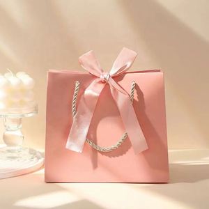 Custom Luxury <b>White</b> Recycled Paperboard <b>Gift</b> <b>Bags</b> Cotton Rope Handle Laminated Finish Digital Printing Custom Logo for Packaging - Product Image 5