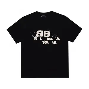 Оптовая продажа Высококачественная 100% хлопковая Винтажная Футболка с принтом Dtg Мужская Уличная одежда футболки с индивидуальным логотипом
