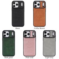 Étui de téléphone en cuir PU de haute qualité pour iPhone 12 13 14 15 16 17 Pro Max, coque arrière magnétique robuste