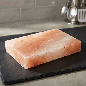 Placa de Sal Rosa del Himalaya Ecológica, la Más Vendida, para Cocinar a la Parrilla, con Soporte de Hierro/Acero Inoxidable, de Primera Calidad para Exportación - Product Image 1