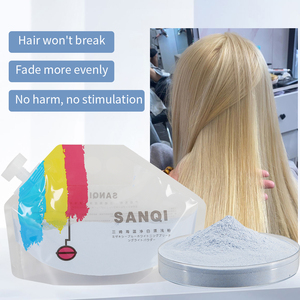 Polvere Decolorante Blu Premium Senza Polvere per <span class=keywords><strong>Capelli</strong></span> - Formula Anti-Giallo, fino a 9 Livelli di Schiarimento, Polvere Professionale per Schiarire i <span class=keywords><strong>Capelli</strong></span> - Product Image 5