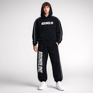 ผู้ผลิตชุดวอร์มผ้าฟลีซหนานุ่มพิมพ์ลายตามสั่ง <span class=keywords><strong>2</strong></span> ชิ้น แบบ OEM ชุดวอร์มพิมพ์ลายนูน 3 มิติ ขนาดใหญ่พิเศษสำหรับผู้ชาย - Product Image 1