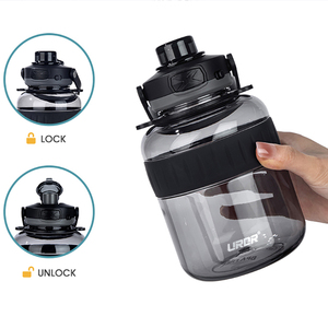 Botella de Agua Deportiva de Gran Capacidad (600/1100 ml), con Pajita, Diseño Clásico y Ecológico - Product Image 3