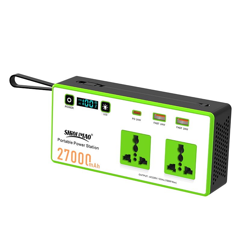 Цифровой дисплей небольшая портативная солнечная электростанция Power Bank для ноутбука розетка переменного тока 150 ватт резервный источник питания