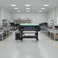 Imprimante semi-automatique UV DTF A1 24 pouces avec tête d'impression I3200, nouvelle machine d'impression UV sur film AB