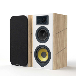 Sistema de Altavoces de Estantería de Madera con Subwoofer de 4'' y 100W, Tres Vías, Super Bajo, 2.0 Activo, Cableado/Inalámbrico para Fiestas, Computadora y Hogar - Product Image 2
