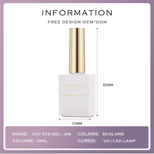 2025 gran oferta Nail Art Gel UV no tóxico al por mayor 5 colores Super pálido <span class=keywords><strong>Lila</strong></span> ojo <span class=keywords><strong>de</strong></span> gato UV Gel <span class=keywords><strong>esmalte</strong></span> <span class=keywords><strong>de</strong></span> <span class=keywords><strong>uñas</strong></span> Base 15ml <span class=keywords><strong>de</strong></span> agua líquida - Product Image 3