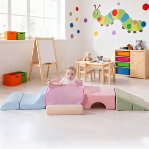 Đa chức năng mềm chơi thiết lập cho trẻ em, leo lên thu thập dữ liệu trượt khối bọt (bóng Pit/bóng không bao gồm) - Product Image 6