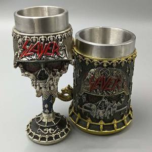 Taza creativa única de esqueleto de Halloween, taza de águila calva con calaveras 3D, taza de <span class=keywords><strong>cerveza</strong></span> de vino de resina para Bar de taberna - Product Image 4