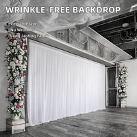 Wintina Taille Personnalisée Photo Toile de Fond Rideaux Tissu Conception Simple pour Anniversaire Fête de Mariage Cérémonies Décoration Rideau