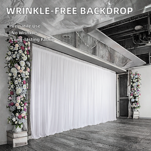 Wintina formato personalizzato foto sfondo drappeggi tessuto Design semplice per festa di compleanno cerimonia cerimonia cerimonia decorazione tenda - Product Image 5