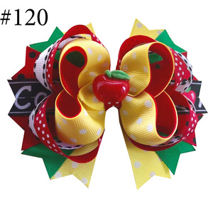 Arc de cheveux pour la rentrée scolaire, livre Apple <span class=keywords><strong>Libary</strong></span> bookver, arc de cheveux pour enseignant, accessoires de cheveux, nouvelle collection NO119-NO146 - Product Image 2