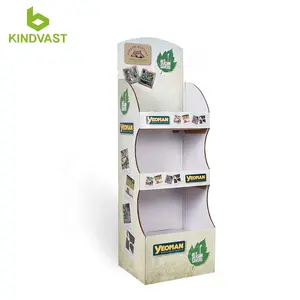 Pop Retail Promotional Corrugated Cardboard Display Stand For Horticultural Products Paper Material Small Cardboard Display Rack