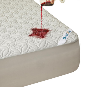 Protège-<span class=keywords><strong>matelas</strong></span> matelassé imperméable de qualité supérieure, anti-acariens, anti-urine, blanc, gris, beige, bleu - Product Image 1