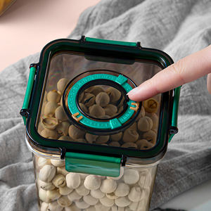 Offre Spéciale Récipients et stockage de céréales de cuisine sans BPA de qualité alimentaire avec couvercles et <span class=keywords><strong>mots</strong></span> imprimés Récipients hermétiques pour le stockage des aliments - Product Image 6