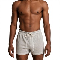 Caleçons Boxers Homme Taille Mi-Haute de Haute Qualité avec Cordon de Serrage, Respirants, 100% Coton Tricoté, Sans Coutures, Séchage Rapide, Sous-vêtements Personnalisés Fabrication OEM