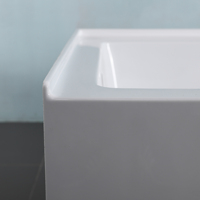 CUPC Certifié 66*32 Pouces Traditionnel Amérique du Nord 3 murs Alcôve Jupe Baignoire Portable pour Trempage pour Hôtels