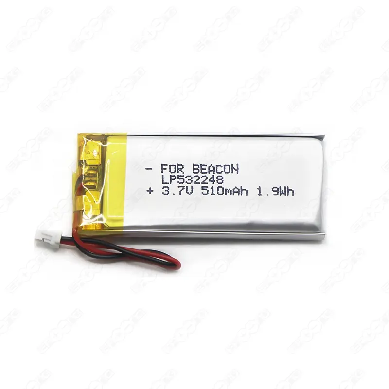 Baru LP532248 3.7V 500Mah Li baterai polimer 3.7V Lithium polimer baterai