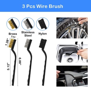 Ensemble de brosses de détail pour pneus de roue de voiture, 20 pièces, brosses souples à manche long de 17 pouces, <span class=keywords><strong>brosse</strong></span> de roue de <span class=keywords><strong>jante</strong></span>, lavage intérieur et extérieur - Product Image 6