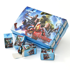 24 piezas/set Llaveros de los Vengadores de <span class=keywords><strong>Marvel</strong></span>, Caja Sorpresa de Capitán América y Iron Man, Colgante de Muñeco de Dibujos Animados de Moda para Bolsos, Juguete Infantil - Product Image 4