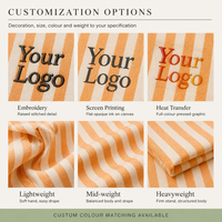 Tas Tote Kanvas Katun Oranye Sedang dengan Logo Custom, Resleting, dan Pegangan Panjang untuk Hadiah, Gym, Pabrik OEM