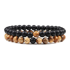 Bracelet en pierre naturelle avec perles de verre colorées, amplificateur d'intuition, livraison rapide mondiale pour les grossistes, carte de conseils d'entretien - Product Image 5
