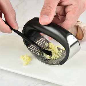 New <b>Kitchen</b> <b>Tools</b> <b>Gadgets</b> 2025 Premium Multi Functional Set Ginger Press Rocker Garlic Crusher with Peeler and Cleaning Brush - Product Image 4