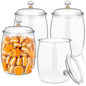 Classic Kitchen Storage Container <b>Sets</b> <b>Tea</b> Sugar Coffee High Borosilicate Glass Bamboo Lids Modern Design Eco-Friendly 301-400ml - Product Image 2