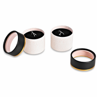 Boîte cadeau cylindrique personnalisée pour cosmétiques, parfums, bijoux et bougies avec impression de logo, estampage à chaud et finition laminée