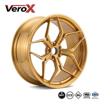 Jantes de voiture en alliage forgé or brossé de luxe, concaves profondes, 18-24 pouces, 5x112 5x120 pour BMW Mercedes Benz Porsche Audi Mustang