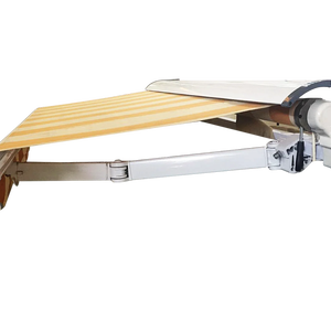 Hiện đại nửa Cassette mái hiên với điều khiển từ xa ngoài trời <span class=keywords><strong>Sun</strong></span> Shade có thể thu vào khung nhôm cho ban công - Product Image 1