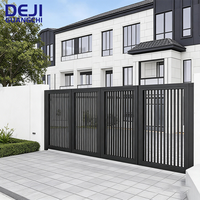 Porte de Villa Extérieure Moderne Minimaliste Automatique Rétractable Électrique Pliante Suspendue en Aluminium Artistique
