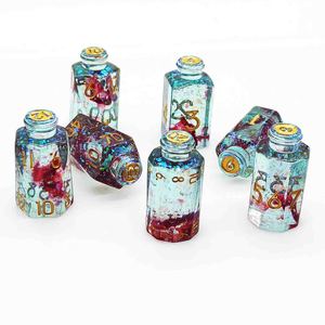 High Quality <strong>DND</strong> D6 Game Dice Set Two-Color Resin <strong>Bullet</strong> Clear Metal Board Games Custom Logo Factory Price Entertaining - Product Image 1