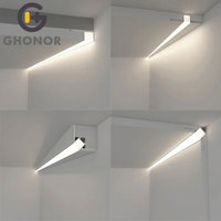 Lumières linéaires pour cuisine et chambre à coucher, bande lumineuse LED moderne pour plafond, pour salon avec LED