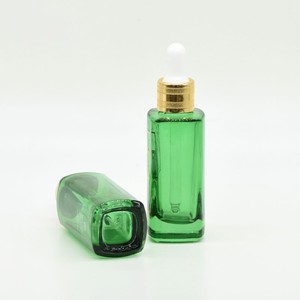Venta caliente 30ml 50ml <span class=keywords><strong>verde</strong></span> rosa azul botella de perfume vacía con cabeza de <span class=keywords><strong>aerosol</strong></span> de botella de Spray de niebla fina - Product Image 6