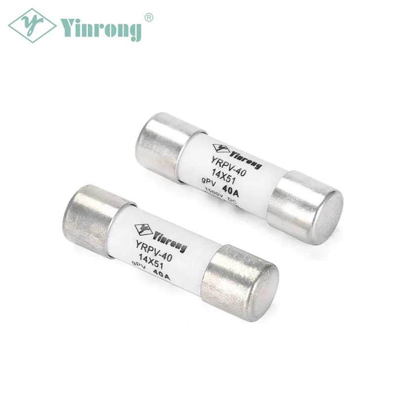 Yinrong 40A DC 1500 Photovoltaic Fuse Fuse Holder Matched With 14*51mm For Solar System