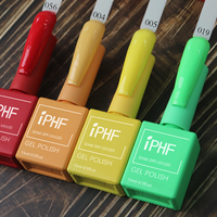 IPHF 15ml Uv Gel Vernis À Ongles Logo Personnalisé 60 Couleurs Macaron Soak Off Uv Gel Vernis À Ongles