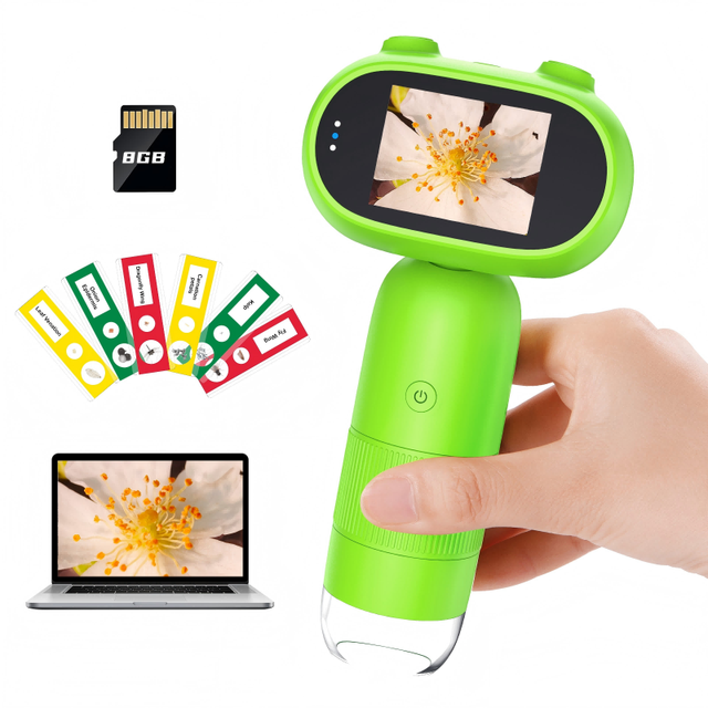 Factory Supplies Kids Microscope for Student Microscope USB Microscope Camera With 8GB Card