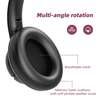 2025 superventas auriculares híbridos ANC auriculares con cancelación activa de ruido auriculares inalámbricos portátiles para teléfono móvil