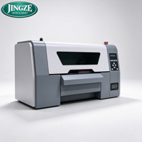 Printer Transfer Panas DTF Profesional Dual-Head Ukuran A3 A4 Dengan Nozzle XP600 Asli untuk Pencetakan Pola pada Kain Pakaian