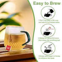 Thé détoxifiant sans caféine pour le soutien pulmonaire avec feuille de molène, ginseng, sureau, gingembre, thym - Sachet de thé naturel pour des poumons clairs